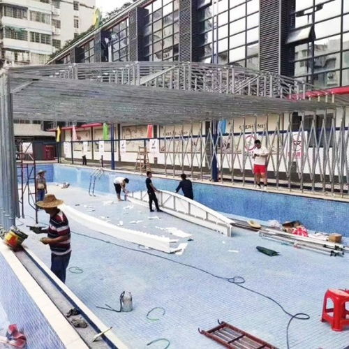 【漳州芗城电动厂房遮阳棚工厂过道仓储篷伸缩蓬】- 